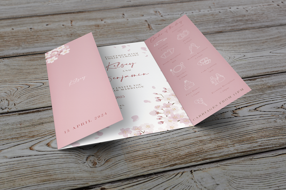 Gatefold Wedding Invitation