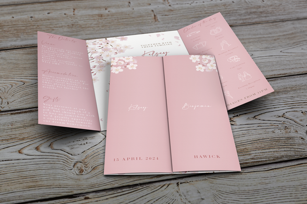 Gatefold Wedding Invitation
