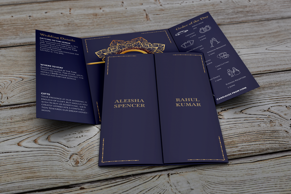 Gatefold Wedding Invitation