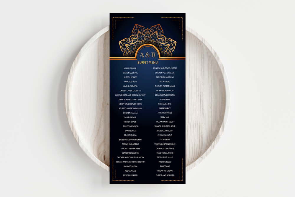Buffet Menu