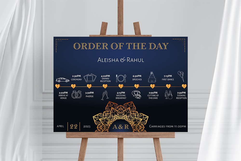 Order of the Day Sign