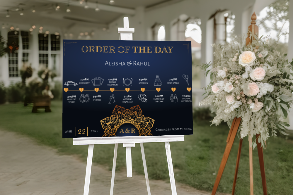 Order of the Day Sign