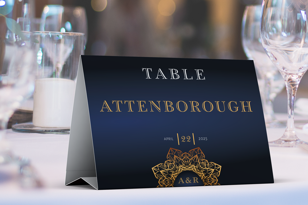 Table Name Sign