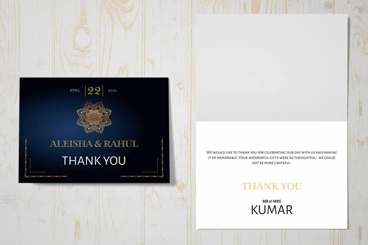 Thank You Card Chalka