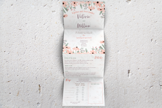 Accordion Wedding Invitation
