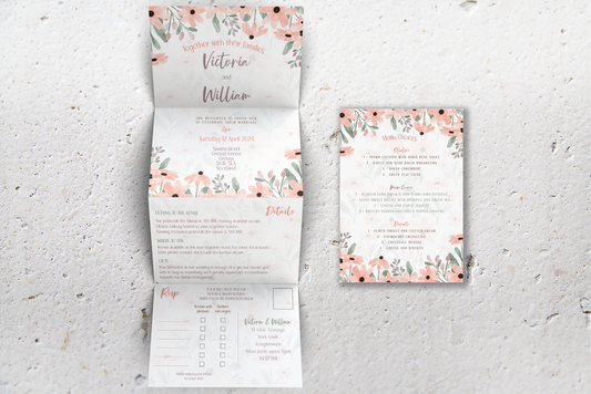 Accordion Wedding Invitation Deluxe