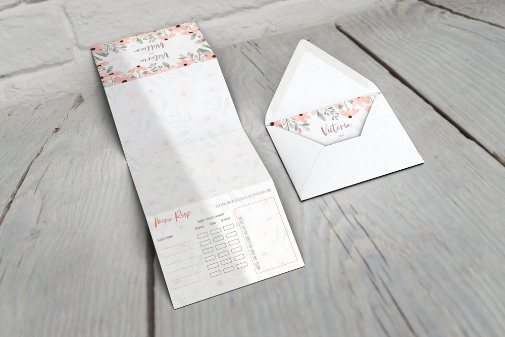 Accordion Wedding Invitation Deluxe