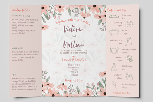 Gatefold Wedding Invitation