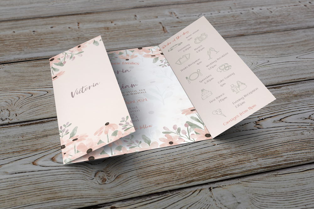 Gatefold Wedding Invitation