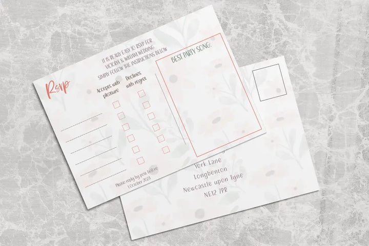 RSVP Card Wild Flower