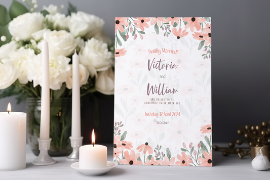 Wedding Announcement Card