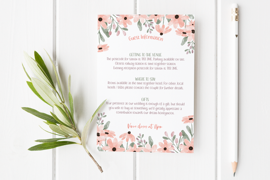 Guest Information Card