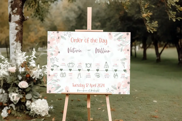 Order of the Day Sign Wild Flower