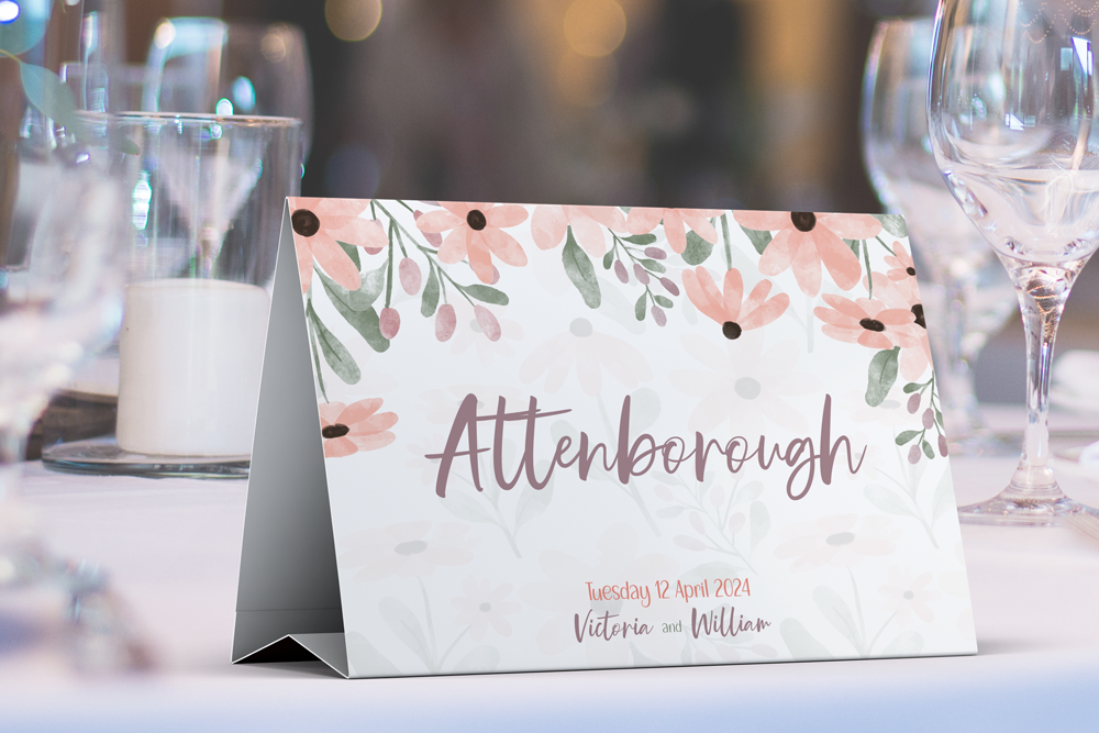 Table Name Sign