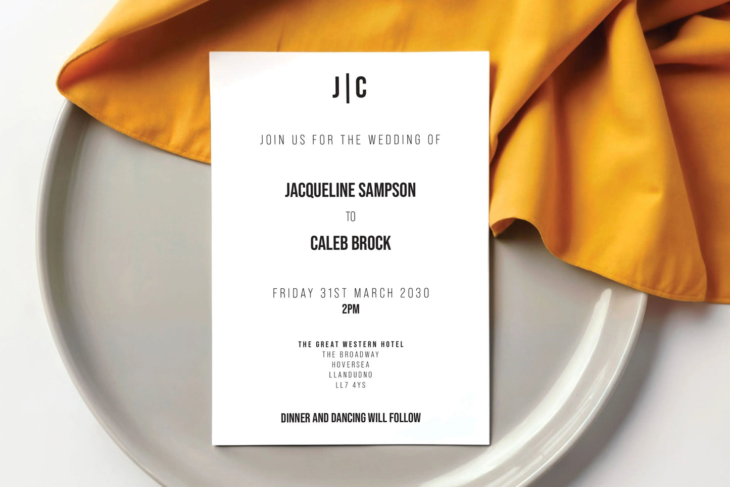 Wedding Invitation Card Carbon