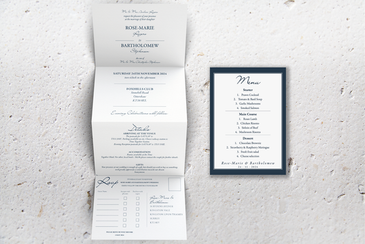 Accordion Wedding Invitation Deluxe