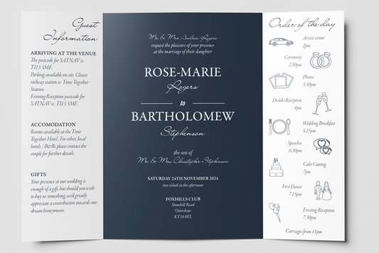 Gatefold Wedding Invitation