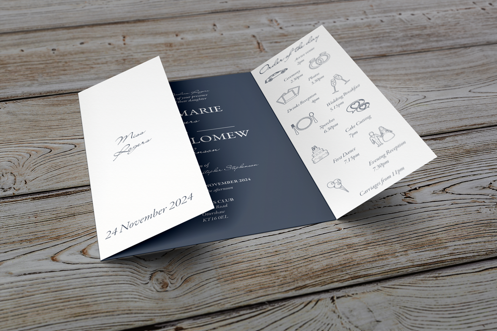 Gatefold Wedding Invitation