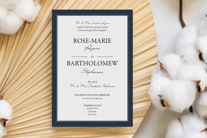 Wedding Invitation Card Elegant
