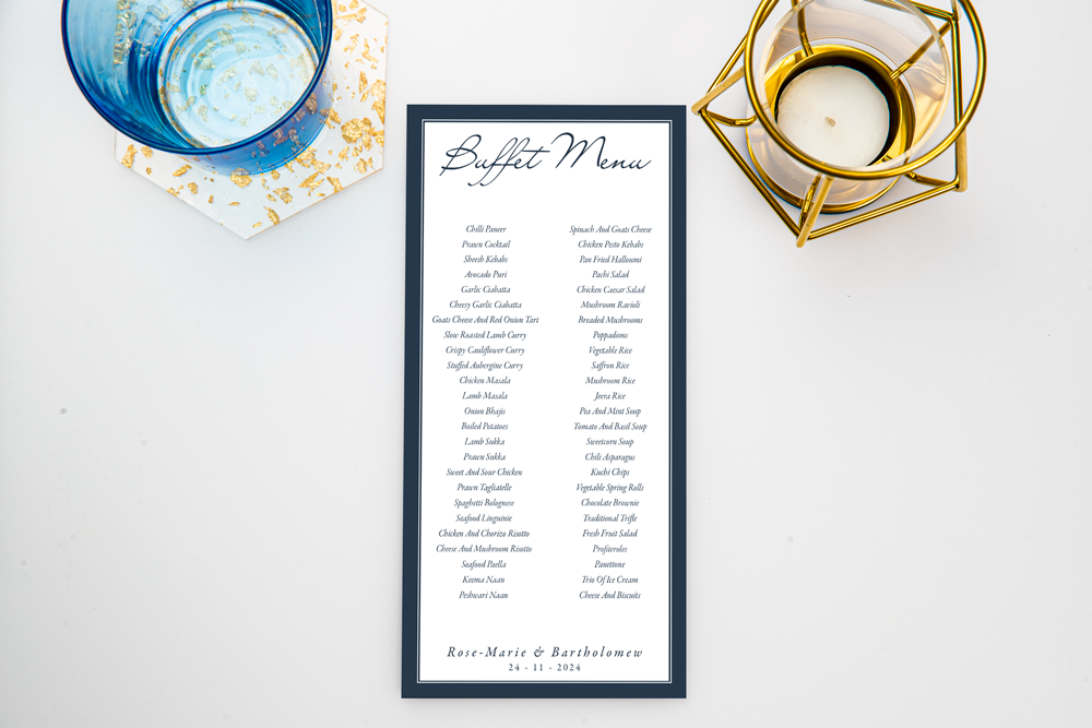 Buffet Menu