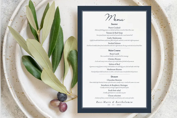 Set Menu Elegant