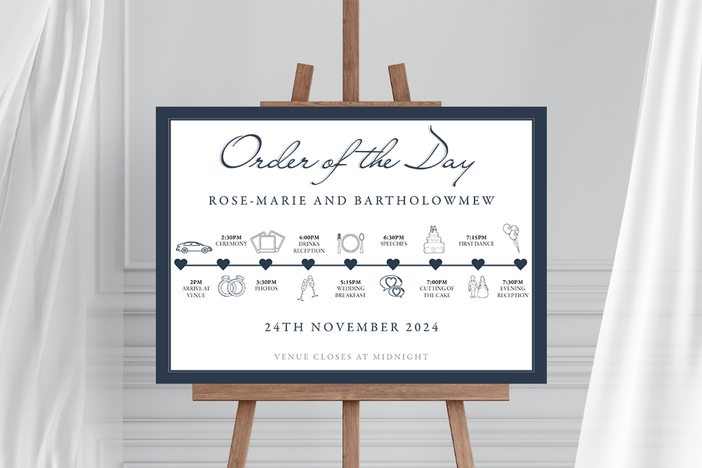 Order of the Day Sign