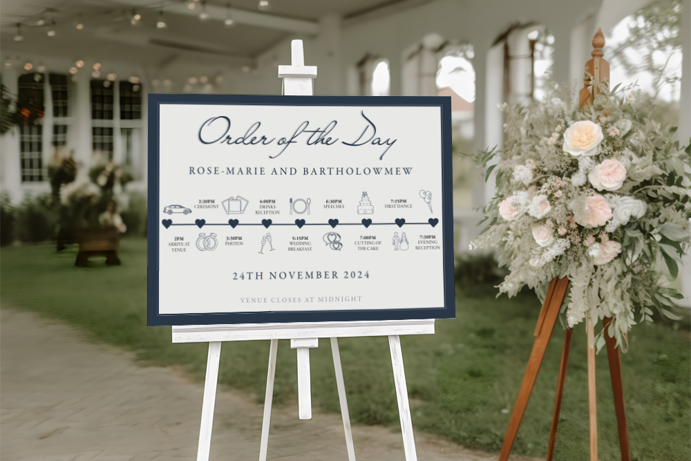 Order of the Day Sign