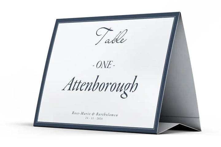 Table Name & Number Sign Elegant
