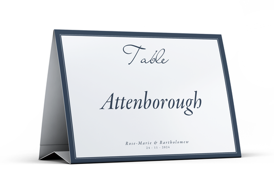 Table Name Sign