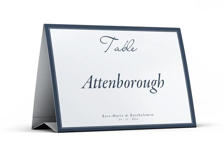 Table Name Sign Elegant