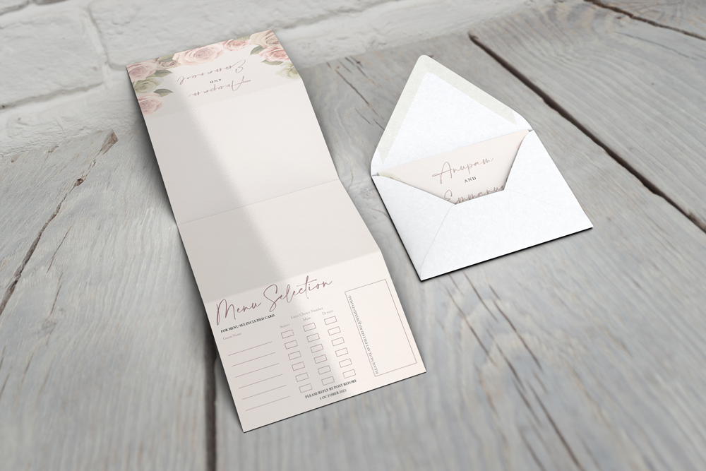 Accordion Wedding Invitation Deluxe