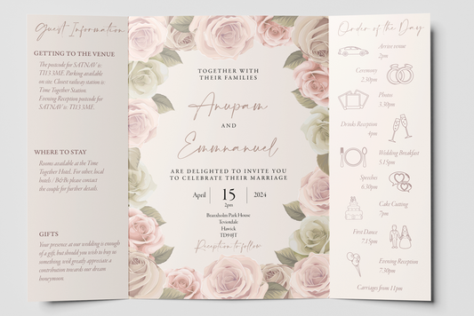 Gatefold Wedding Invitation