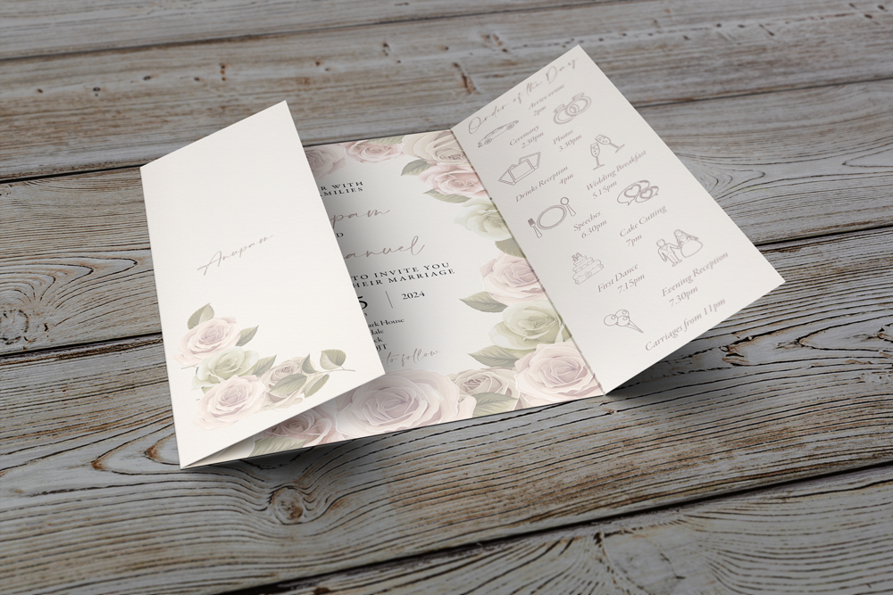 Gatefold Wedding Invitation
