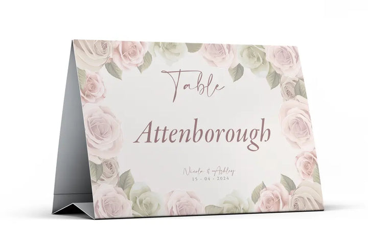 Table Name Sign Exquisite