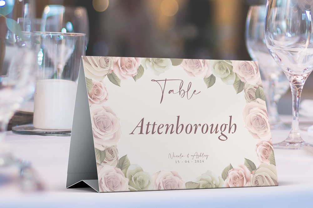Table Name Sign