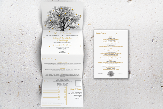 Accordion Wedding Invitation Deluxe