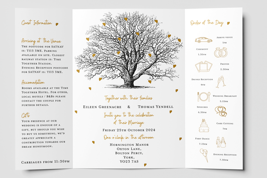 Gatefold Wedding Invitation