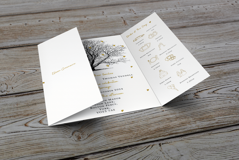 Gatefold Wedding Invitation