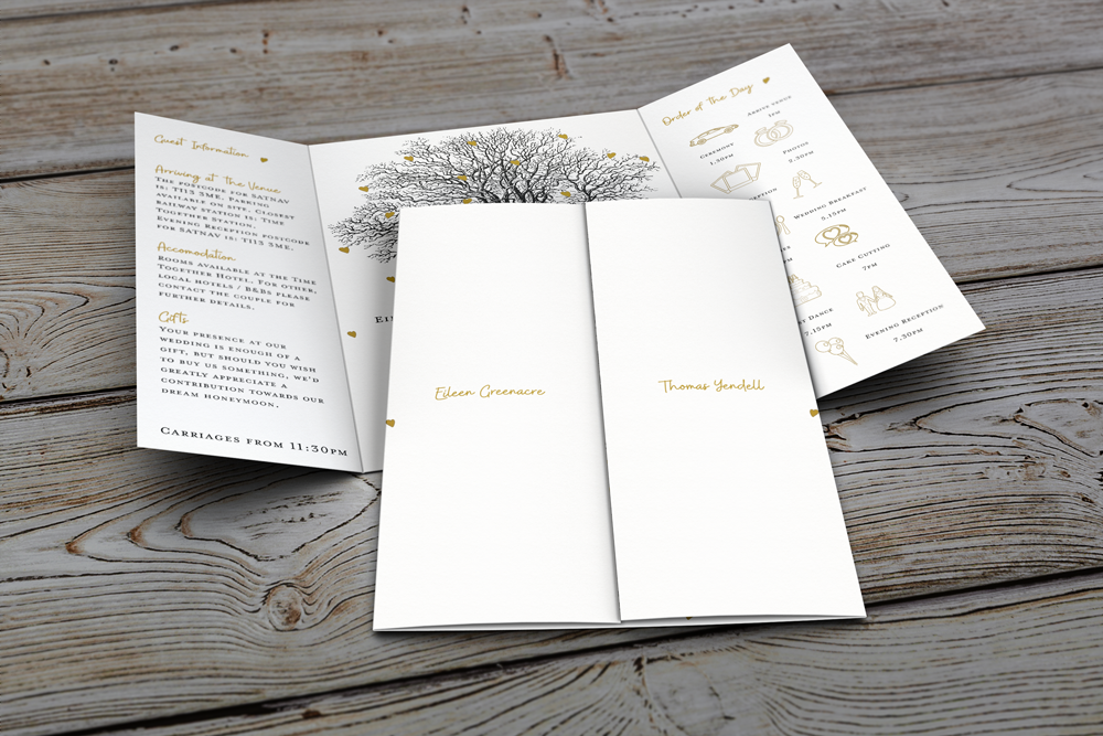 Gatefold Wedding Invitation