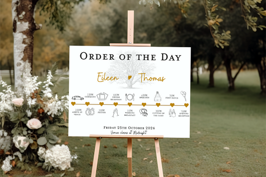 Order of the Day Sign