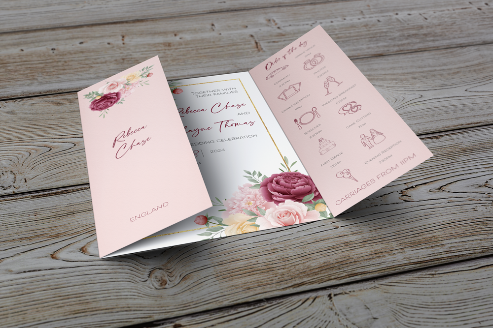 Gatefold Wedding Invitation