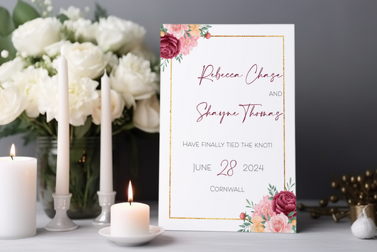 Wedding Announcement Card