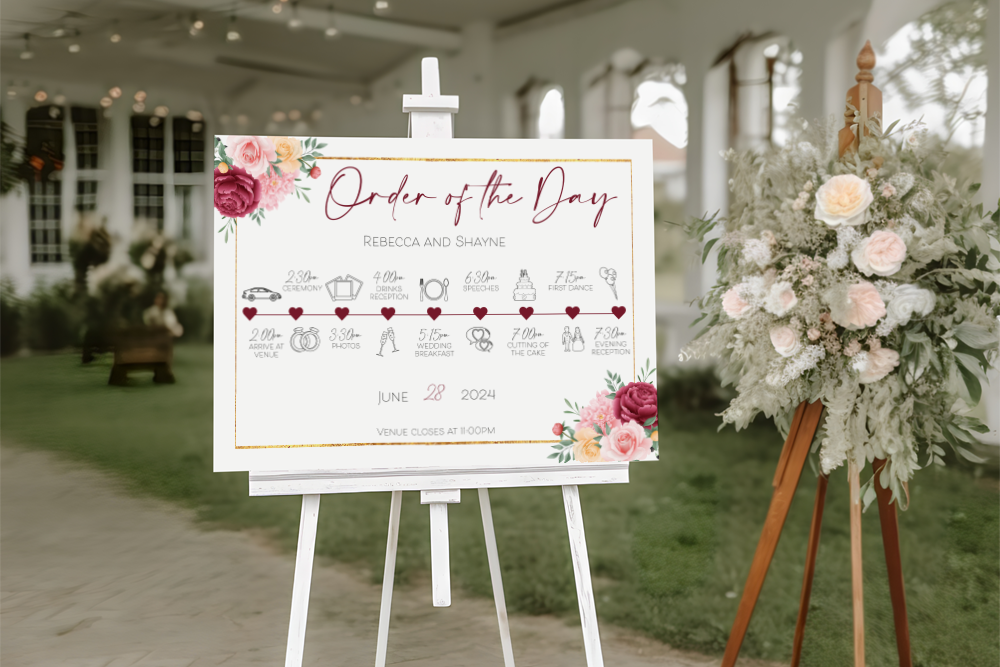 Order of the Day Sign