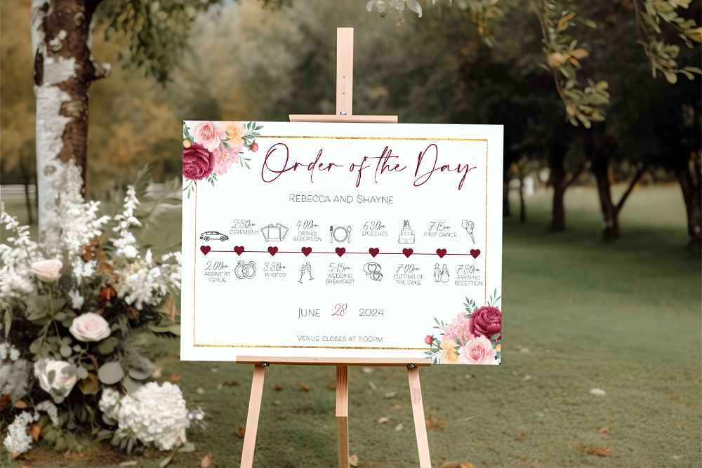 Order of the Day Sign