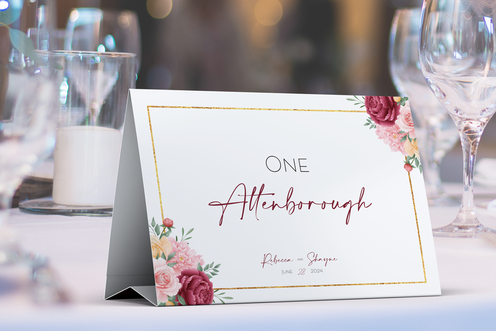 Table Name & Number Sign