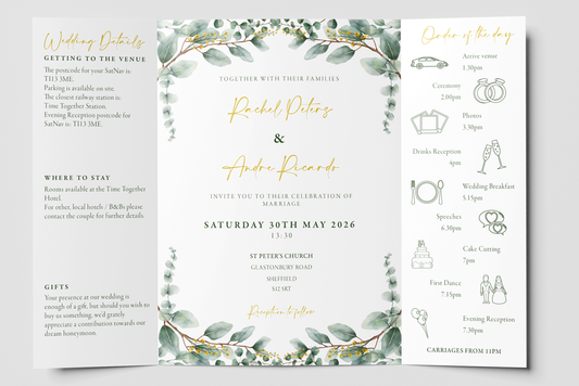 Gatefold Wedding Invitation