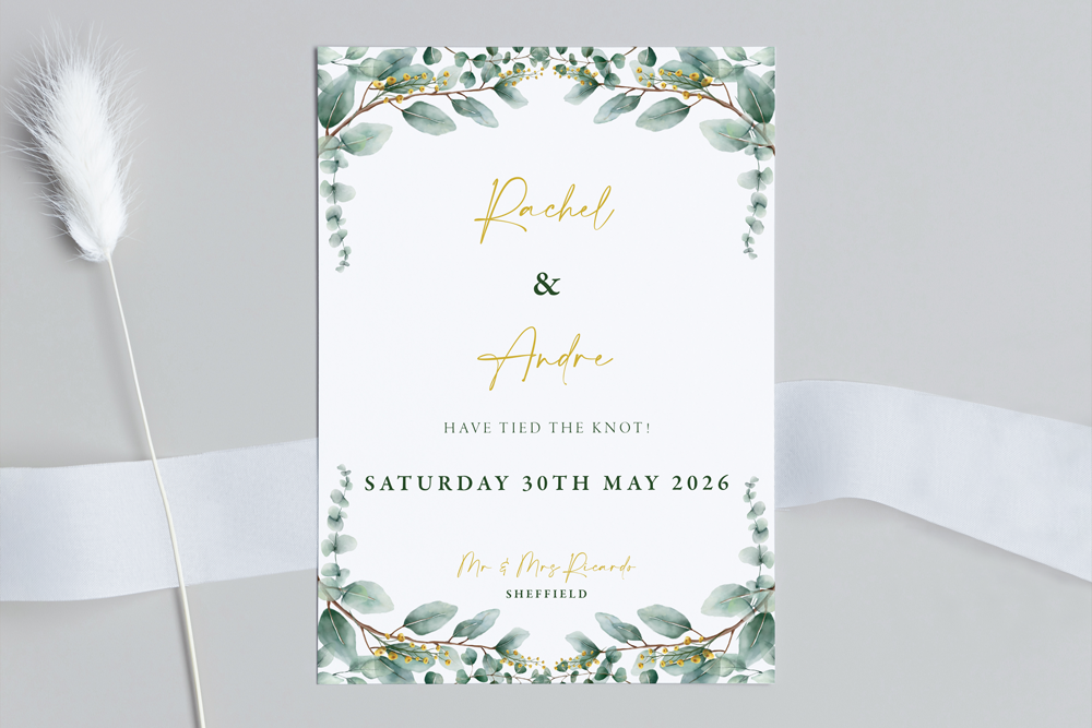 Wedding Announcement Card