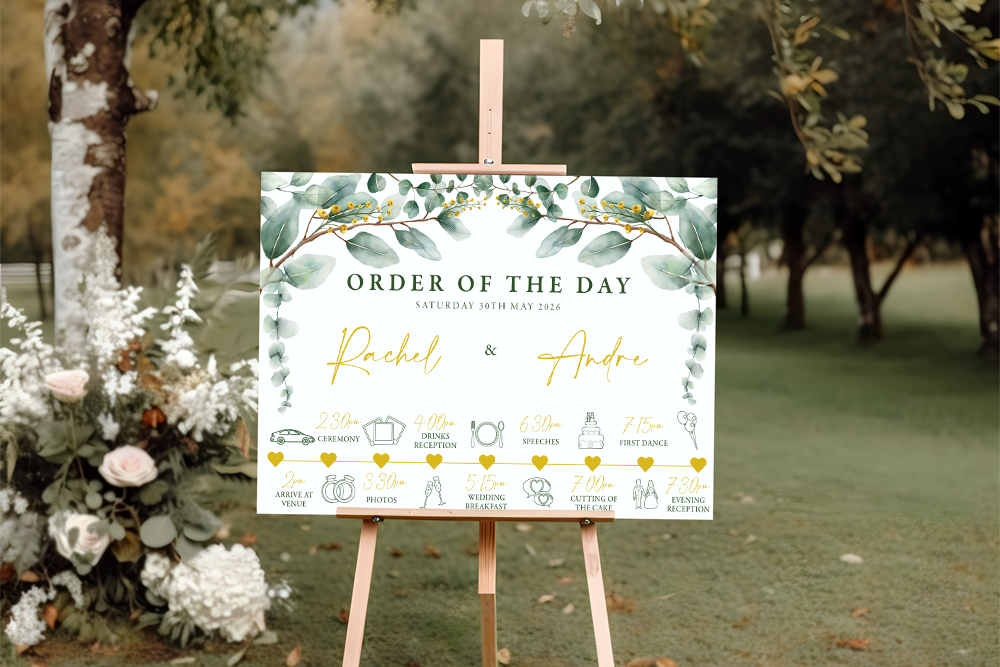 Order of the Day Sign