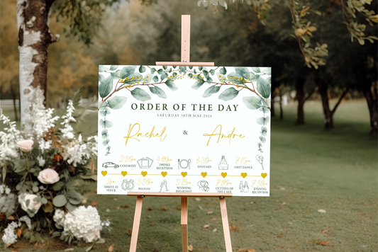 Order of the Day Sign