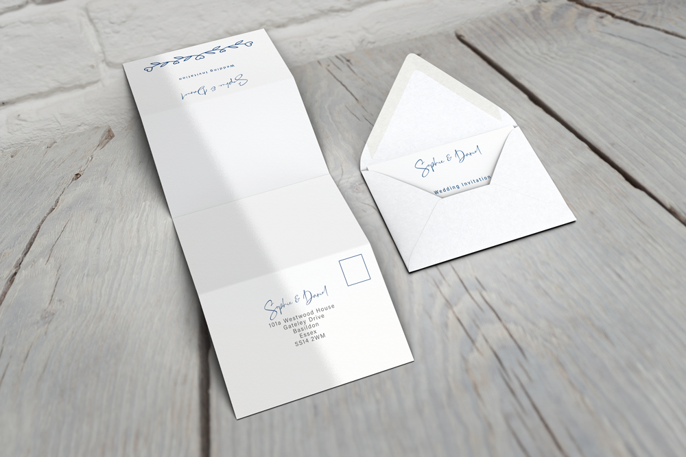 Accordion Wedding Invitation